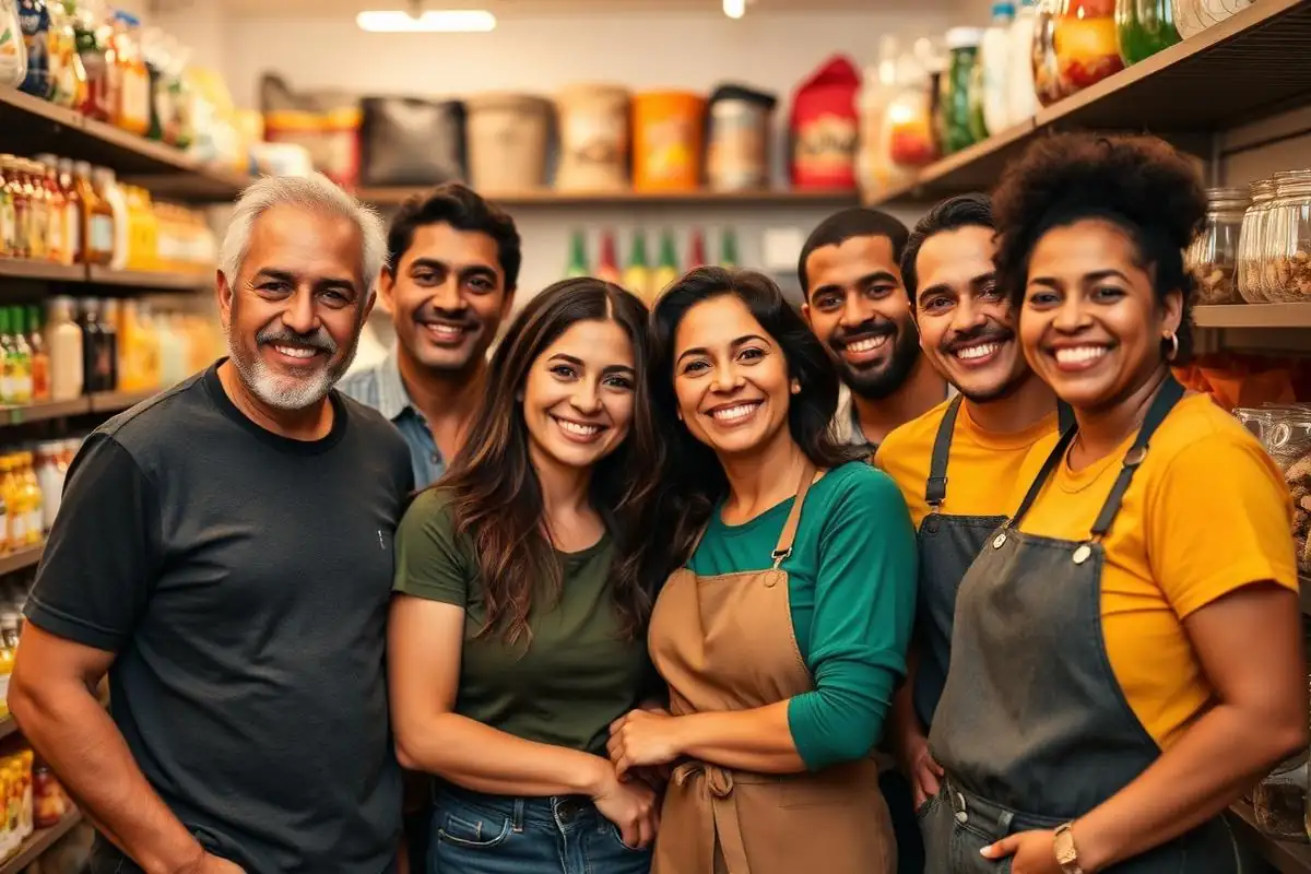 Equipe Quebra Galho sorrindo